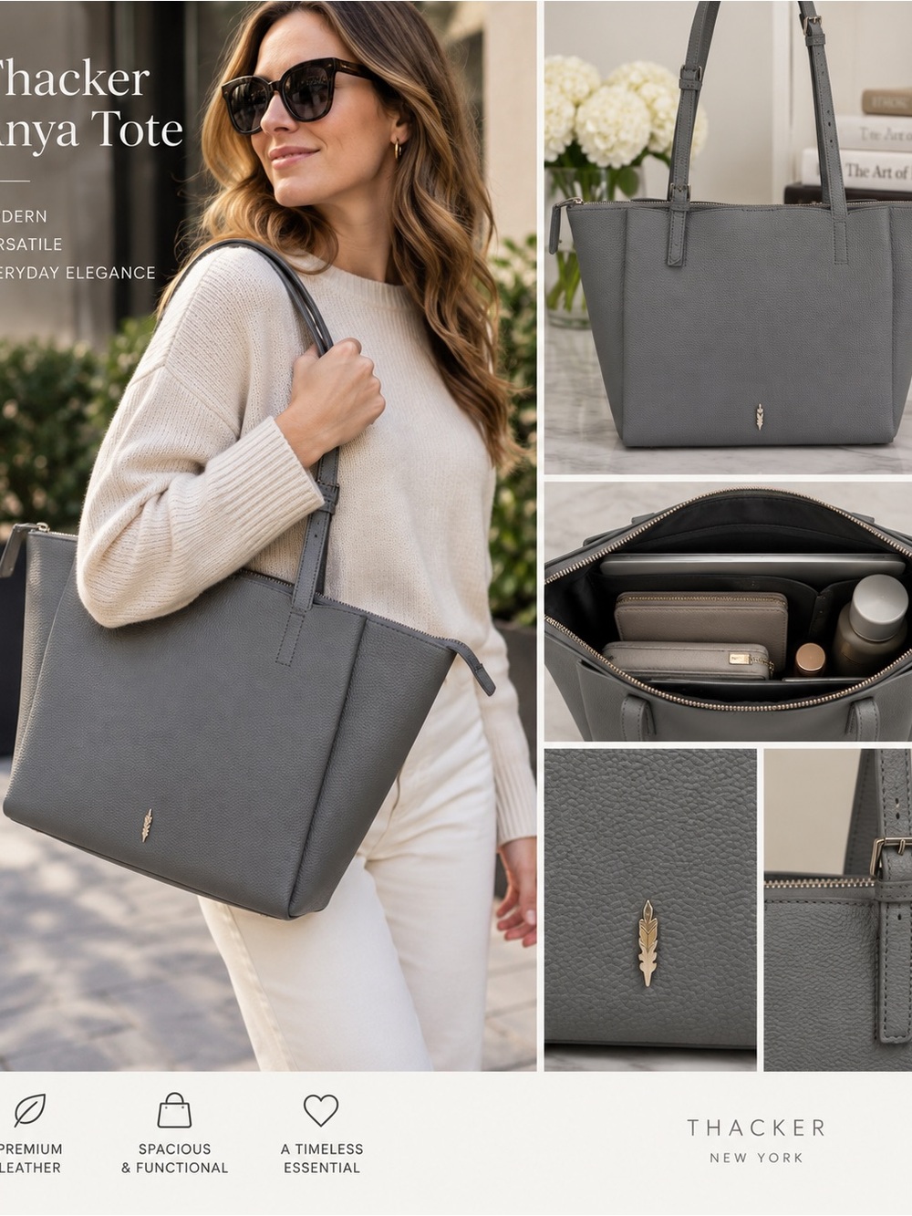 Anya Leather Tote